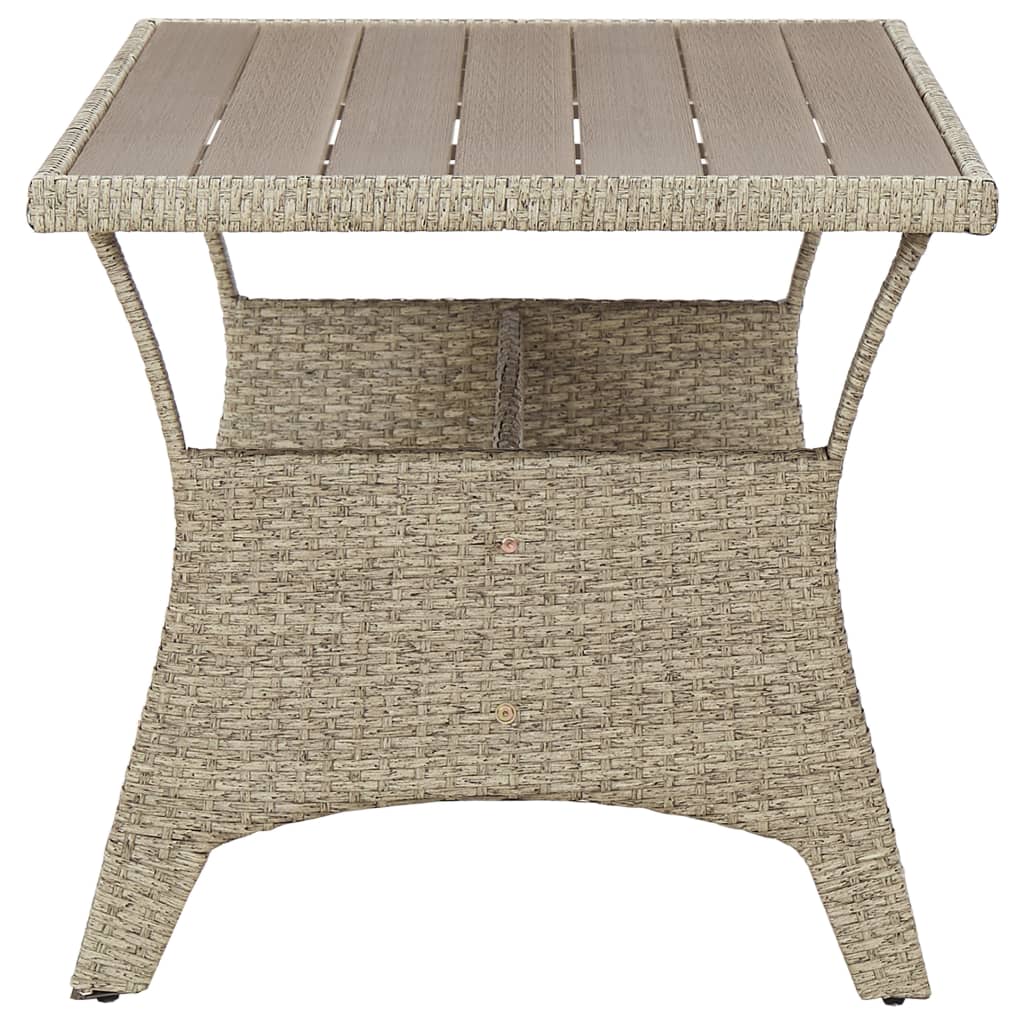 Outdoor Dining Table Patio Table Garden Wicker Furniture PE Rattan